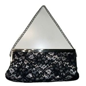 White House Black Market Lace Handheld Purse
